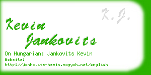 kevin jankovits business card